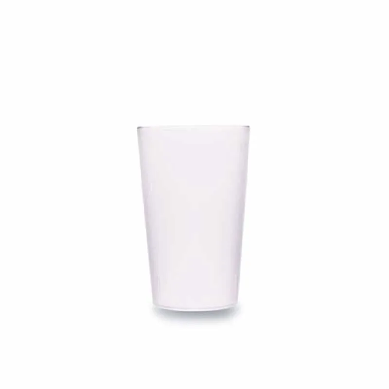 Rubikap Polikarbon Kumlu Bardak, 240 ml Şeffaf