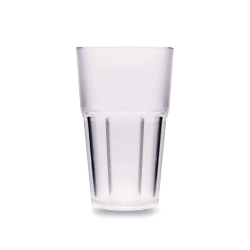 Rubikap Polikarbon Premium Buzlu Bardak, 400 ml Şeffaf