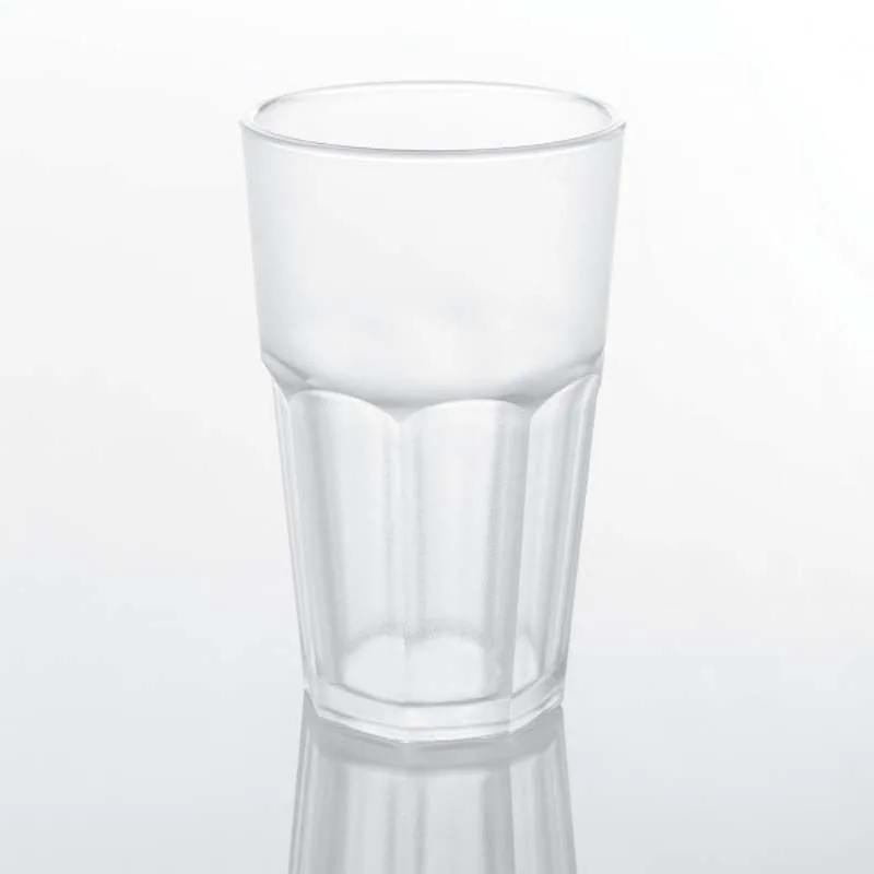 Rubikap Polikarbon Premium Buzlu Bardak, 400 ml Şeffaf