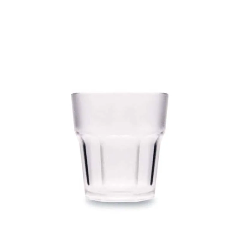 Rubikap Polikarbon Premium Buzlu Bardak, 250 ml, Şeffaf