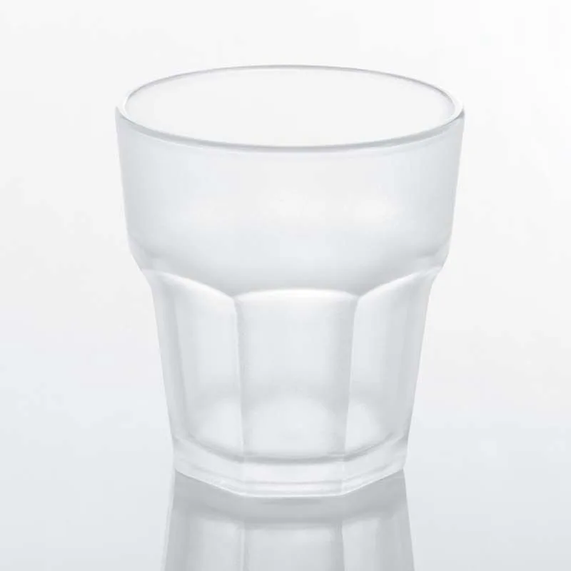 Rubikap Polikarbon Premium Buzlu Bardak, 250 ml, Şeffaf