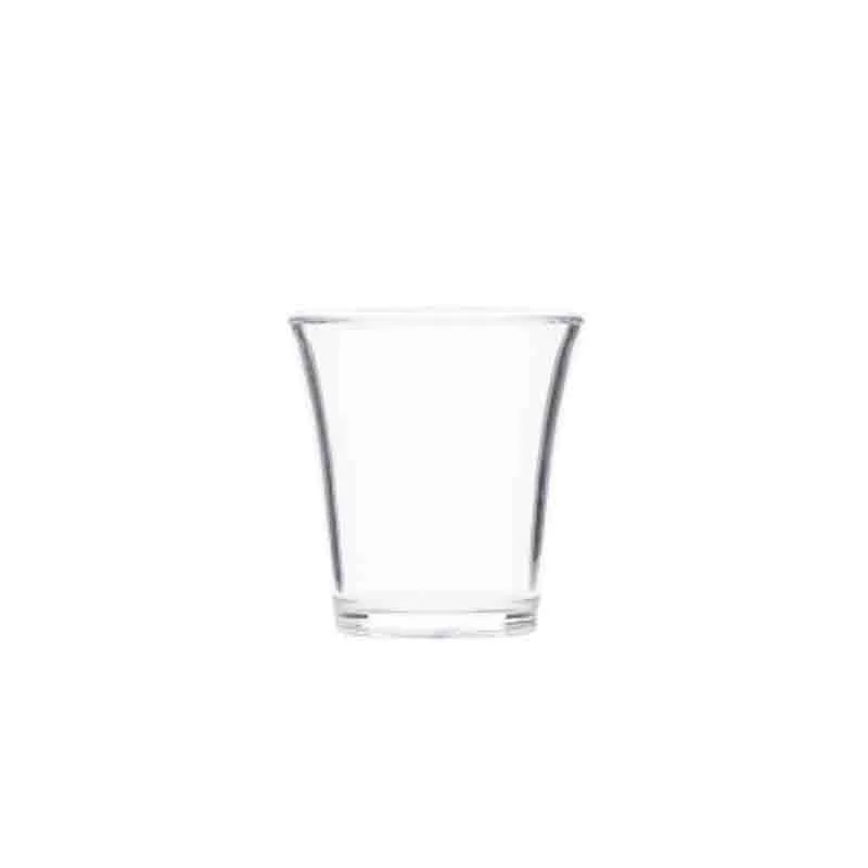 Rubikap Polikarbon Shot Bardağı, 25 ml Şeffaf