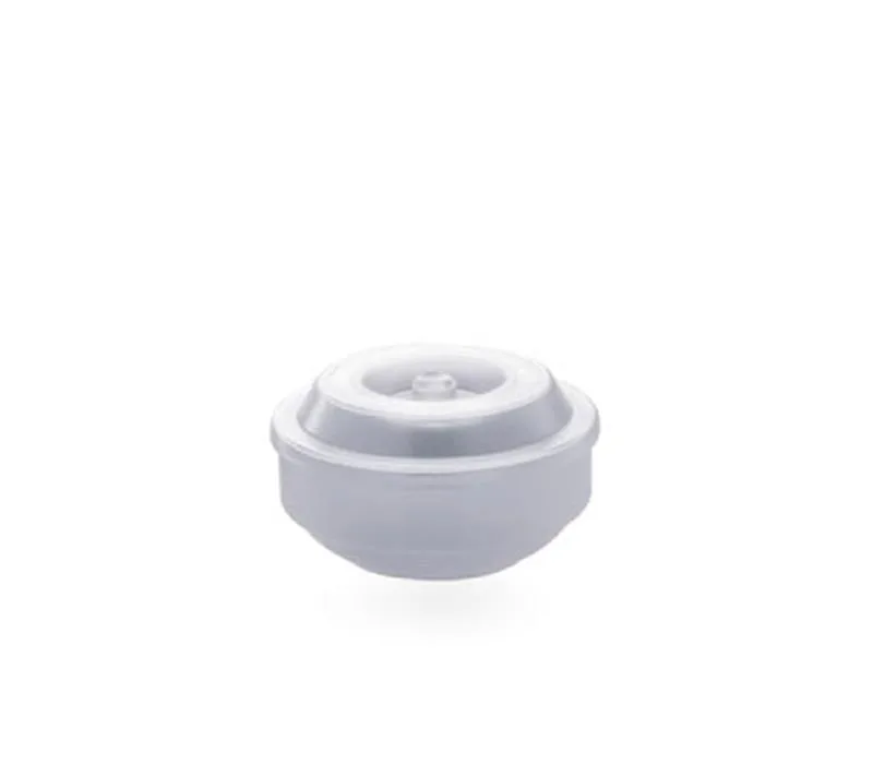Rubikap Polikarbon Yuvarlak Tabak Kapağı, 12 cm Şeffaf