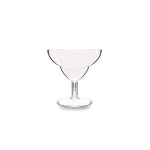 Rubikap Premium Polikarbon Kısa Kokteyl Bardağı, 350 ml Şeffaf