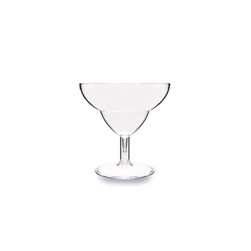 Rubikap Premium Polikarbon Kısa Kokteyl Bardağı, 350 ml Şeffaf