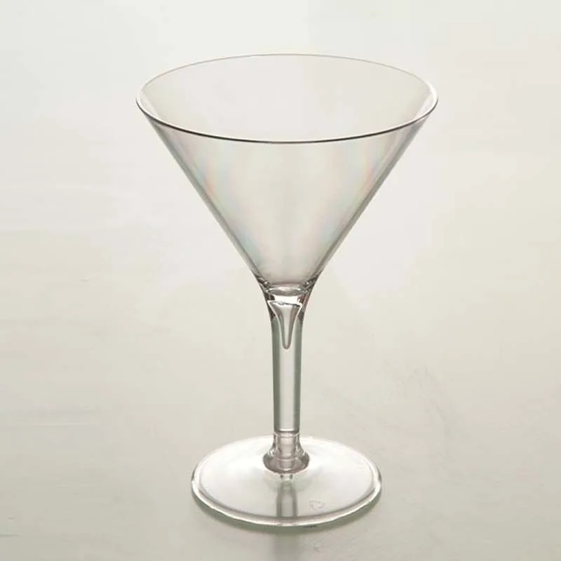 Rubikap Premium Polikarbon Martini Bardağı, 280 ml Şeffaf