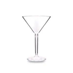 Rubikap Premium Polikarbon Martini Bardağı, 200 ml Şeffaf