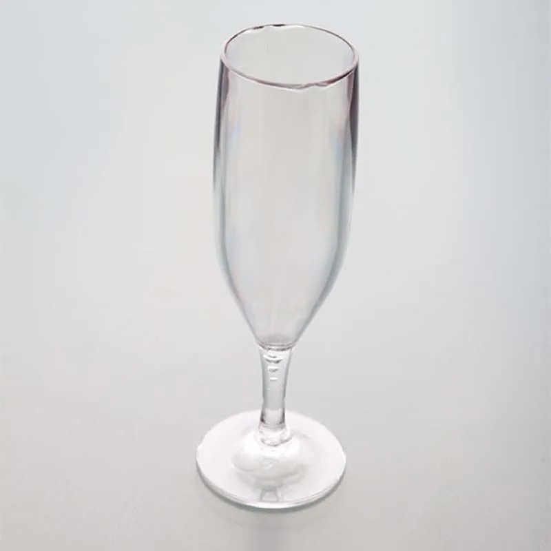 Rubikap Premium Polikarbon Şampanya Bardağı, 180 ml Şeffaf