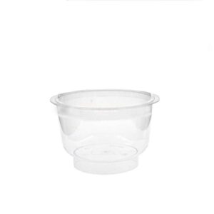 Rubikap Tek Kullanımlık Ayaklı Kase, 200 ml Şeffaf