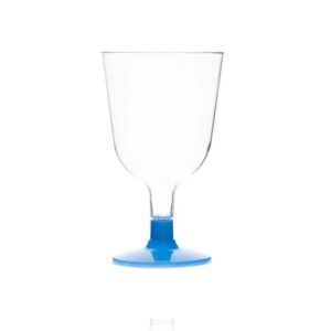 Rubikap Tek Kullanımlık Ayaklı Kadeh, 150 ml Mavi