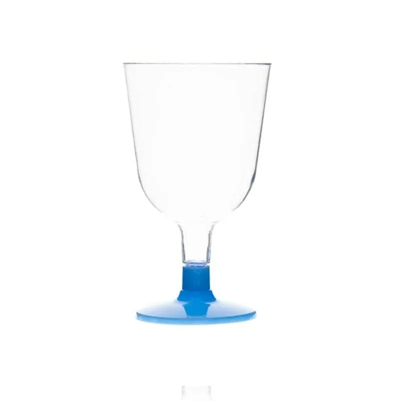Rubikap Tek Kullanımlık Ayaklı Kadeh, 150 ml Mavi