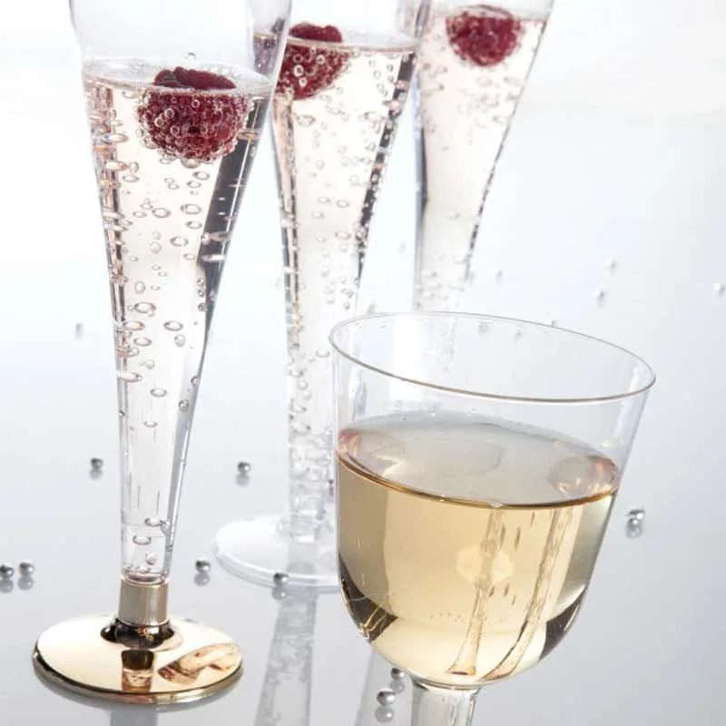 Rubikap Tek Kullanımlık Ayaklı Kadeh, 150 ml Mavi
