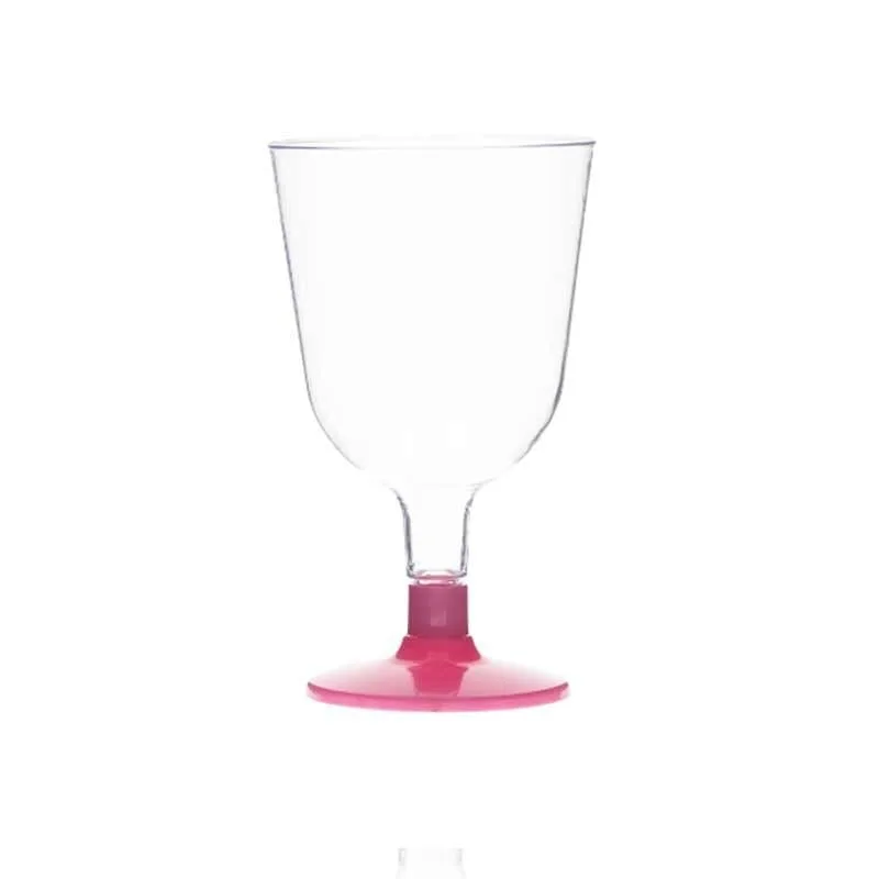 Rubikap Tek Kullanımlık Ayaklı Kadeh, 150 ml Kırmızı