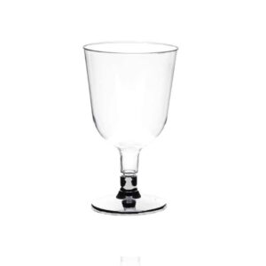 Rubikap Tek Kullanımlık Ayaklı Kadeh, 150 ml Gümüş
