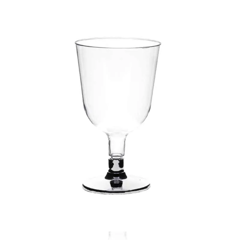 Rubikap Tek Kullanımlık Ayaklı Kadeh, 150 ml Gümüş