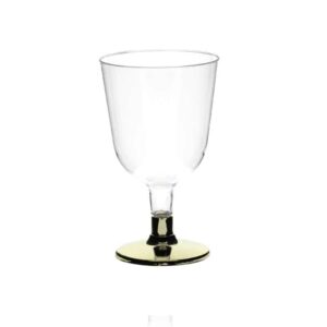 Rubikap Tek Kullanımlık Ayaklı Kadeh, 150 ml Altın