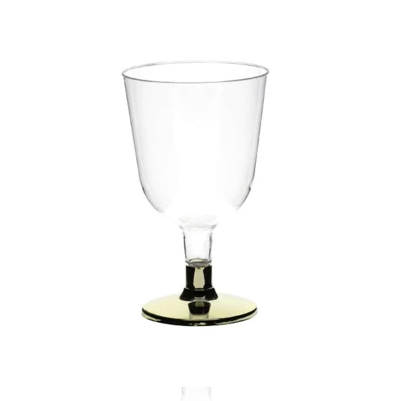 Rubikap Tek Kullanımlık Ayaklı Kadeh, 150 ml Altın