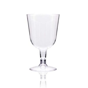 Rubikap Tek Kullanımlık Ayaklı Kadeh, 150 ml Şeffaf