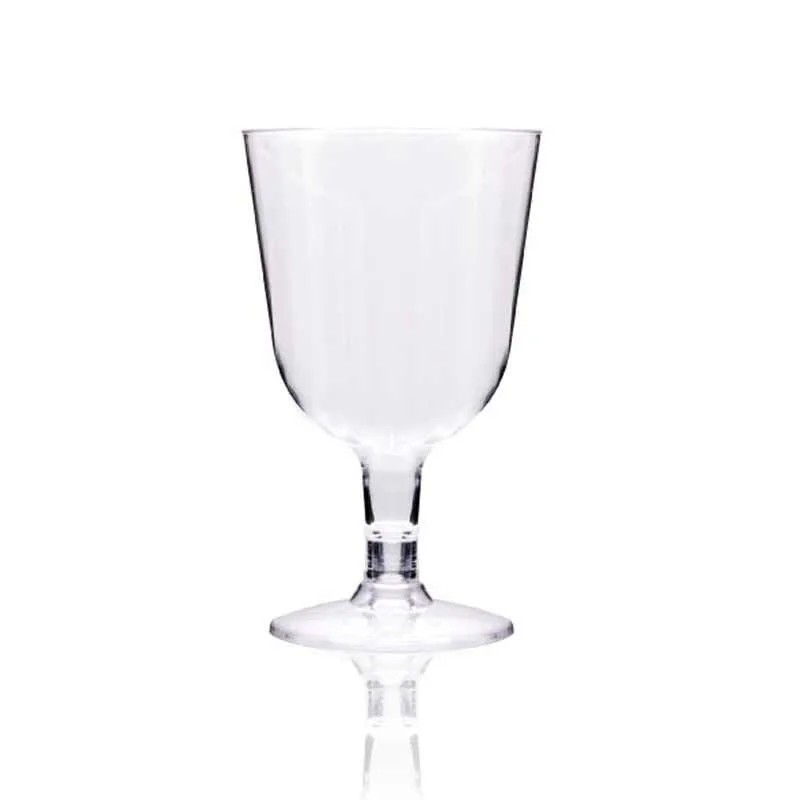 Rubikap Tek Kullanımlık Ayaklı Kadeh, 150 ml Şeffaf