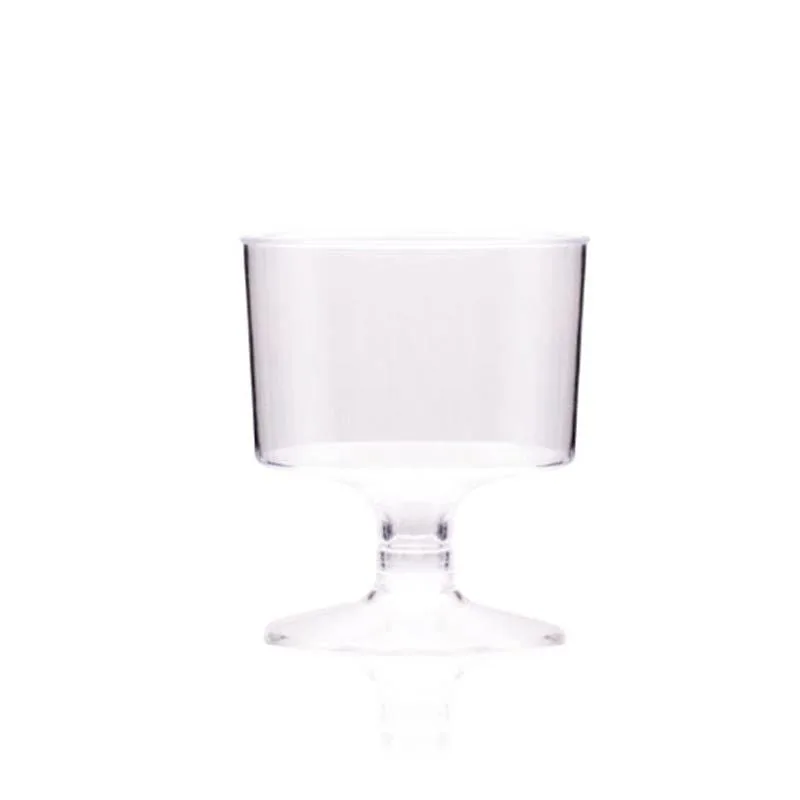 Rubikap Tek Kullanımlık Ayaklı Shot Bardağı, 50 ml Şeffaf
