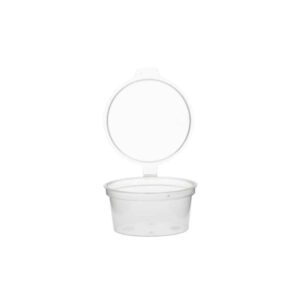 Rubikap Tek Kullanımlık Kapaklı Sos Kabı, 30 ml Şeffaf