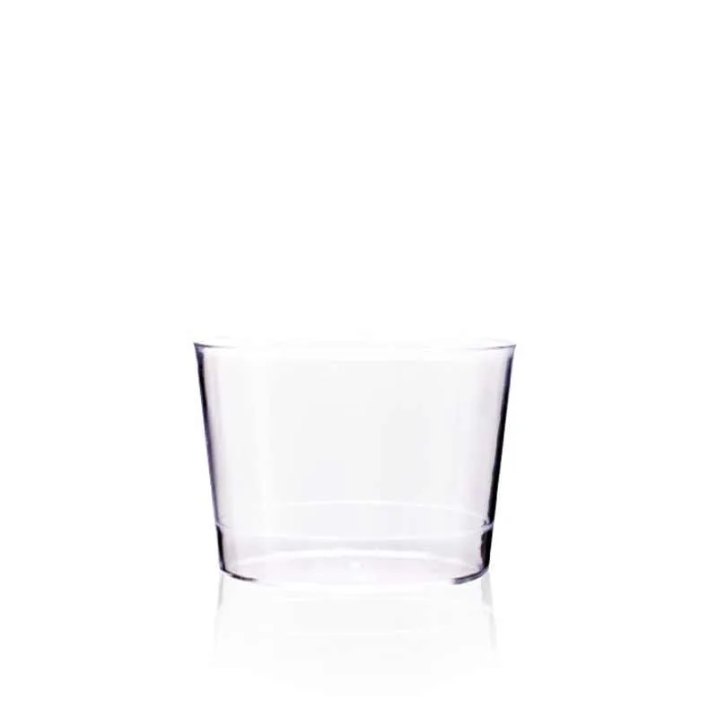 Rubikap Tek Kullanımlık Silindir Kap, 180 ml Şeffaf
