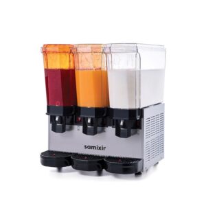 Samixir 60.SSMI Klasik Triple Soğuk İçecek Dispenseri, 20+20+20 L, Ayran-Şerbet-Şerbet, İnox
