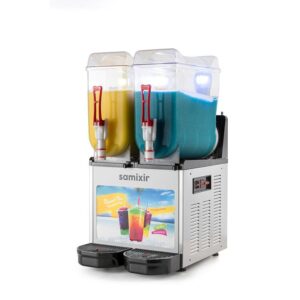 Samixir SLUSH24 Allure Twin Ice Slush Granita Buzlaş Makinesi, 12+12 L, İnox