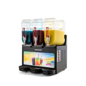 Samixir SLUSH36 Allure Triple Ice Slush Granita Buzlaş Makinesi, 12+12+12 L, Siyah