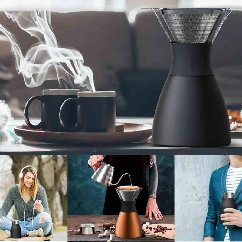 Asobu® Taşınabilir Kahve Hazırlama Termosu/ Makinesi PO300