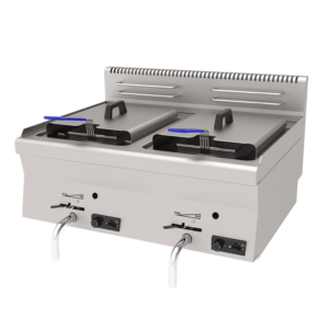 Atalay 600 Seri Fritöz Set Üstü Gazlı 13+13 Lt 80x60 Cm