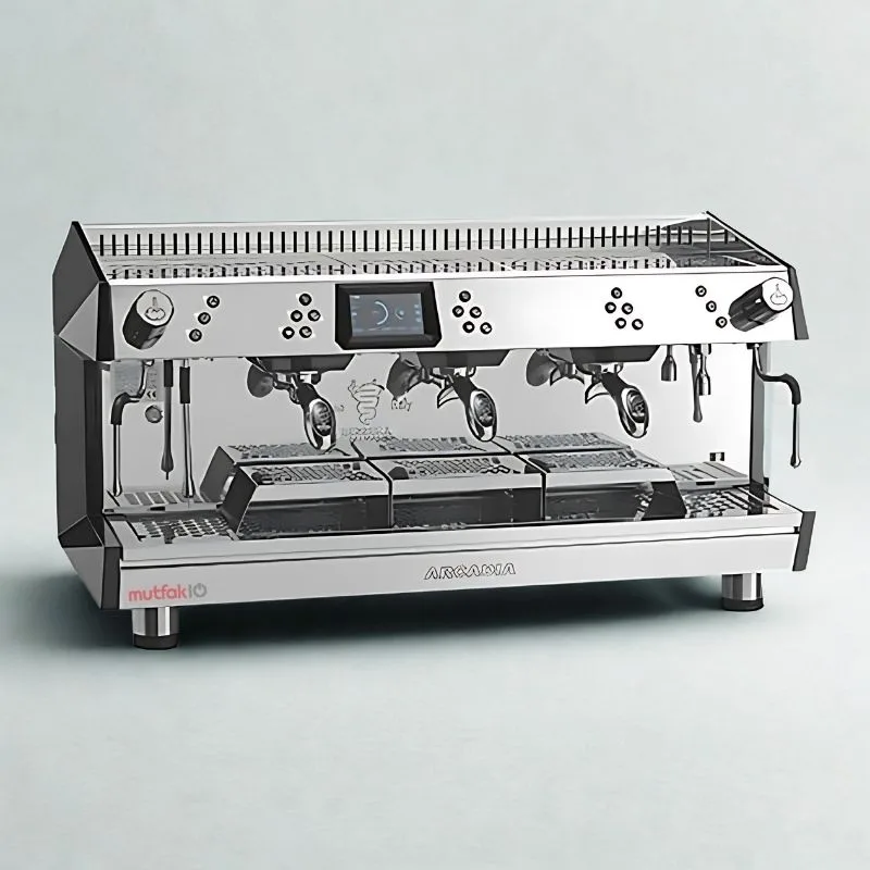 Bezzera ARCADIA DE Tam Otomatik Espresso Kahve Makinesi, Yüksek şase 3 Gruplu