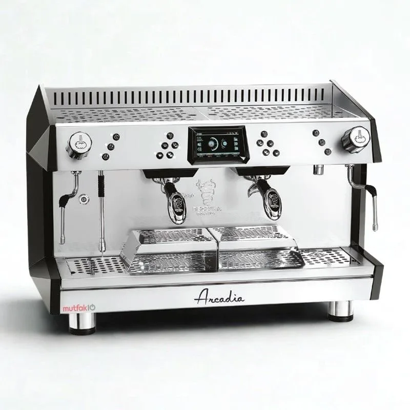 Bezzera ARCADIA DE Tam Otomatik Espresso Kahve Makinesi, Yüksek şase 2 Gruplu