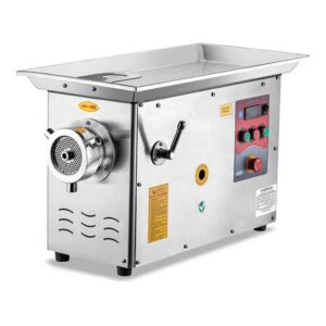 Çağdaş Paslanmaz Et Kıyma Makinesi Soğutmalı No 32 Portatif Krom Çelik Kafa 220 V 600 Kg/Saat