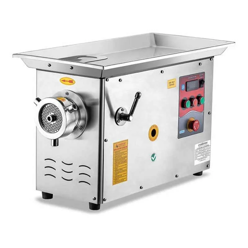 Çağdaş Paslanmaz Et Kıyma Makinesi Soğutmalı No 32 Portatif Krom Çelik Kafa 220 V 600 Kg/Saat