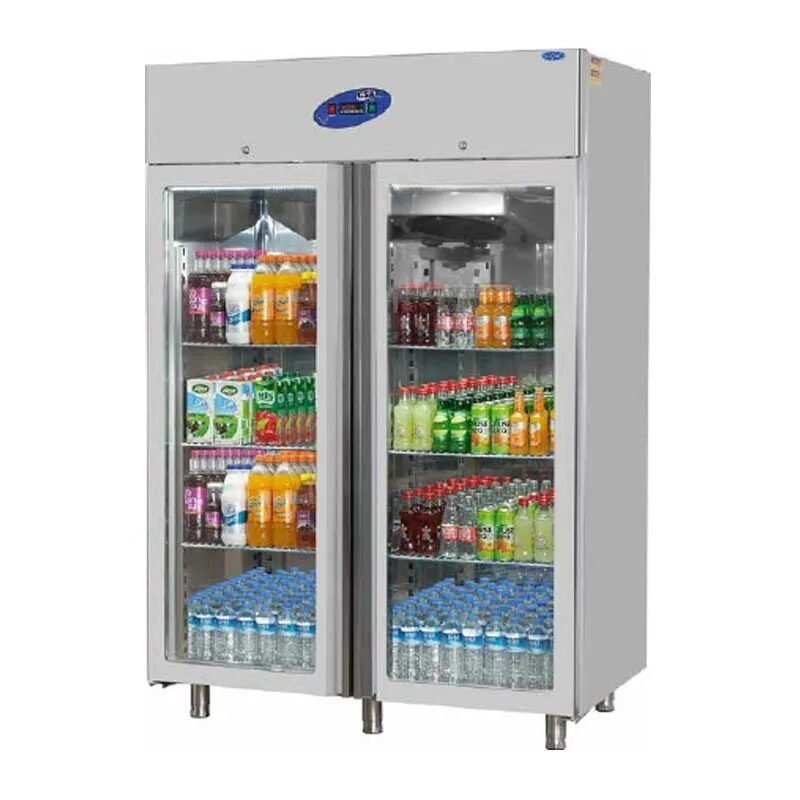 CSA CS.DBL.1400.C Dik Tip Derin Dondurucu İki Cam Kapılı 1400 L 430 Kalite