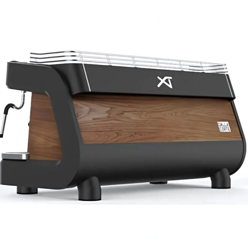 Dalla Corte XT Pro / Barista 3 Gruplu, Siyah ve Ceviz Espresso Kahve Makinesi