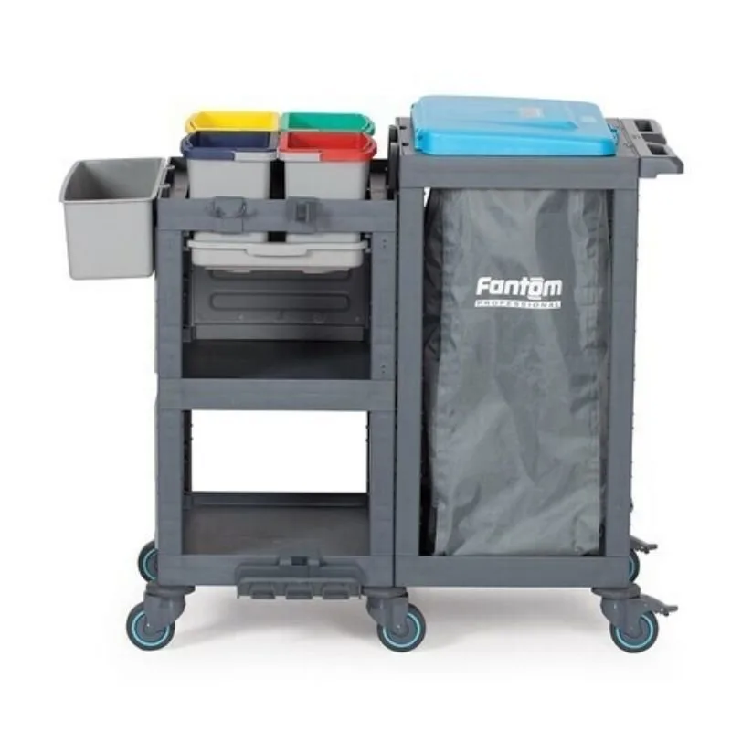 Fantom Procart 1361 Hastane Temizlik Arabası, 4 Çöp Bölmeli