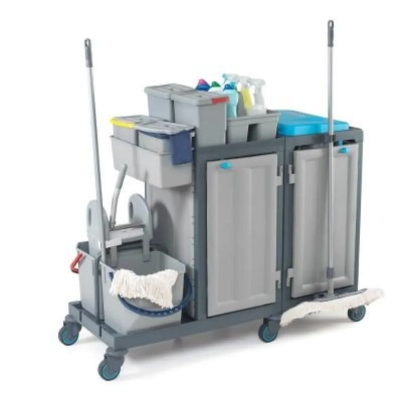Fantom Procart 313SP Aksesuar Takımlı Temizlik Arabası, Çift Çöp Bölmeli