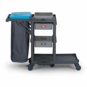 Fantom Procart 314 2 Çekmeceli Temizlik Arabası, Çöp Bölmeli