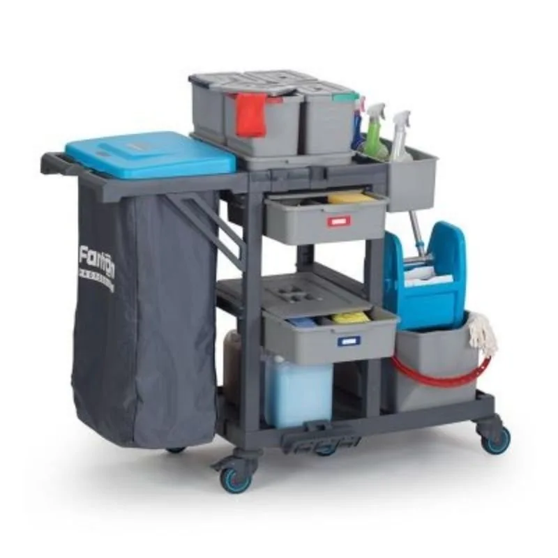 Fantom Procart 315 Aksesuar Takımlı Pres Kovalı Temizlik Arabası