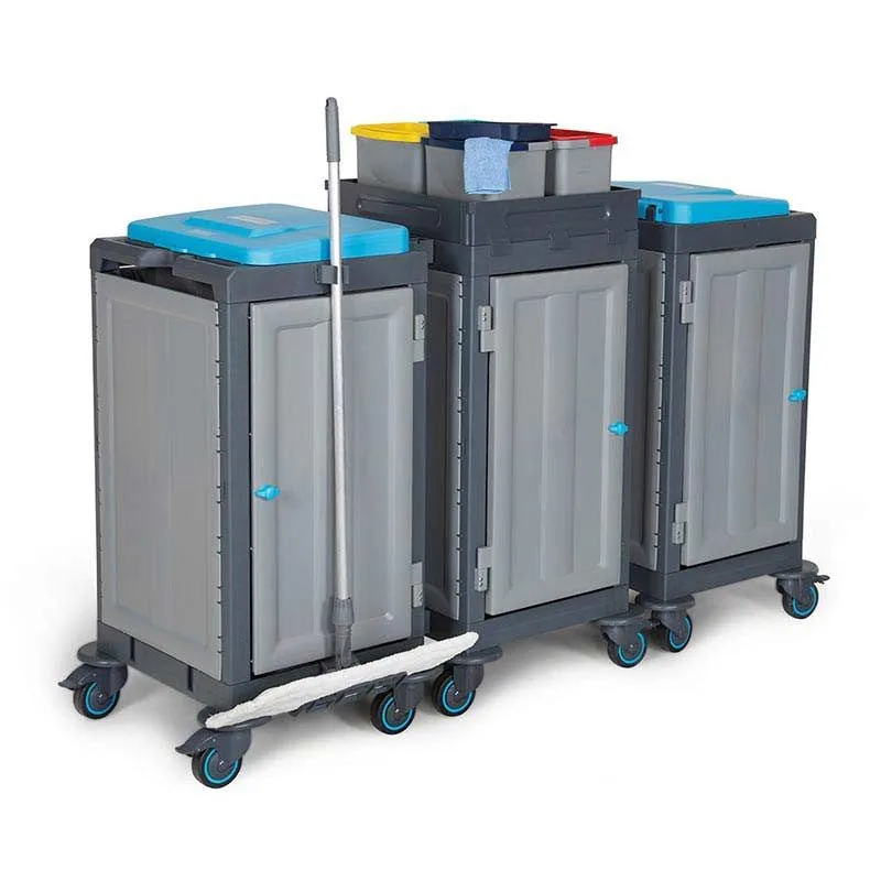 Fantom Procart 354SP 3 Dolaplı Temizlik Arabası, Aksesuar Takımlı