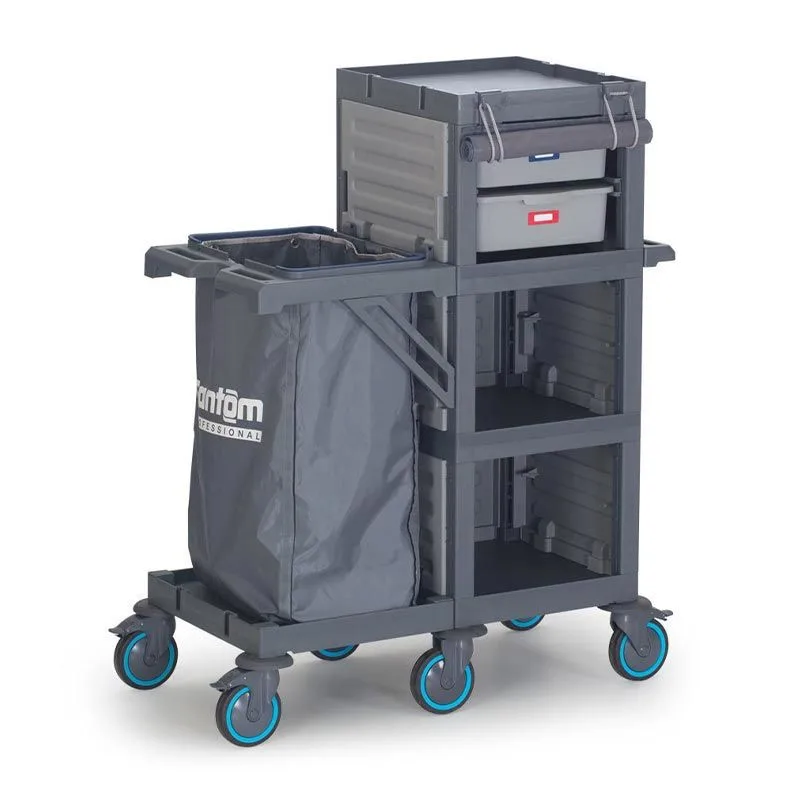 Fantom Procart 408 Brandalı Çekmeceli Kat Arabası, Çöp Bölmeli