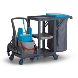 Fantom Procart 73101 Ayrılabilr Aksesuar Takımlı Temizlik Arabası, Çöp Bölmeli