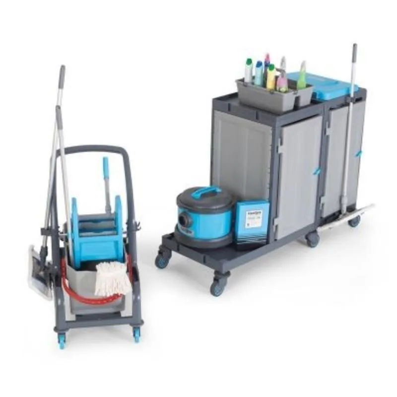 Fantom Procart 73131 Ayrılabilir Aksesuar Takımlı Temizlik Arabası, Çöp Bölmeli