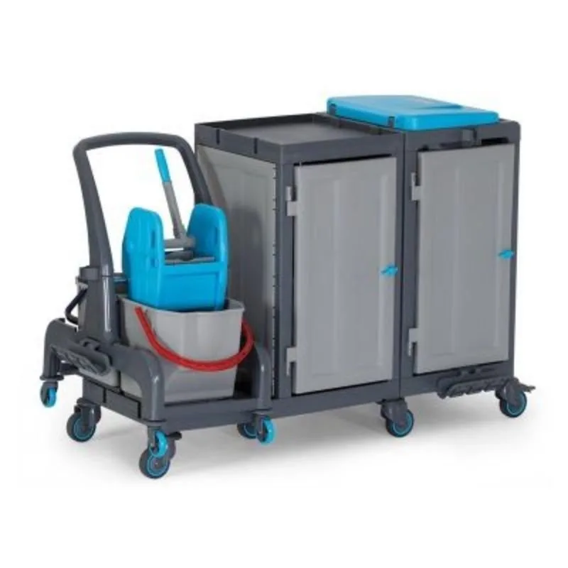 Fantom Procart 73131 Ayrılabilir Aksesuar Takımlı Temizlik Arabası, Çöp Bölmeli