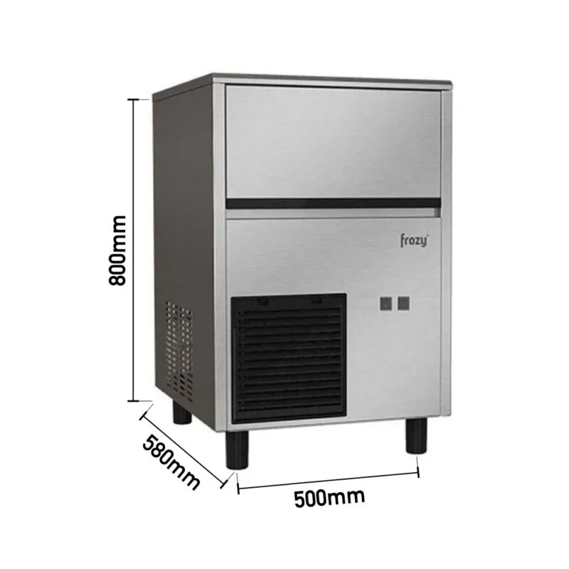 Frozy FR60 Gurme Buz Makinesi, Günlük 57 Kg Kapasite, 28 Kg Hazne Kapasitesi,600 W