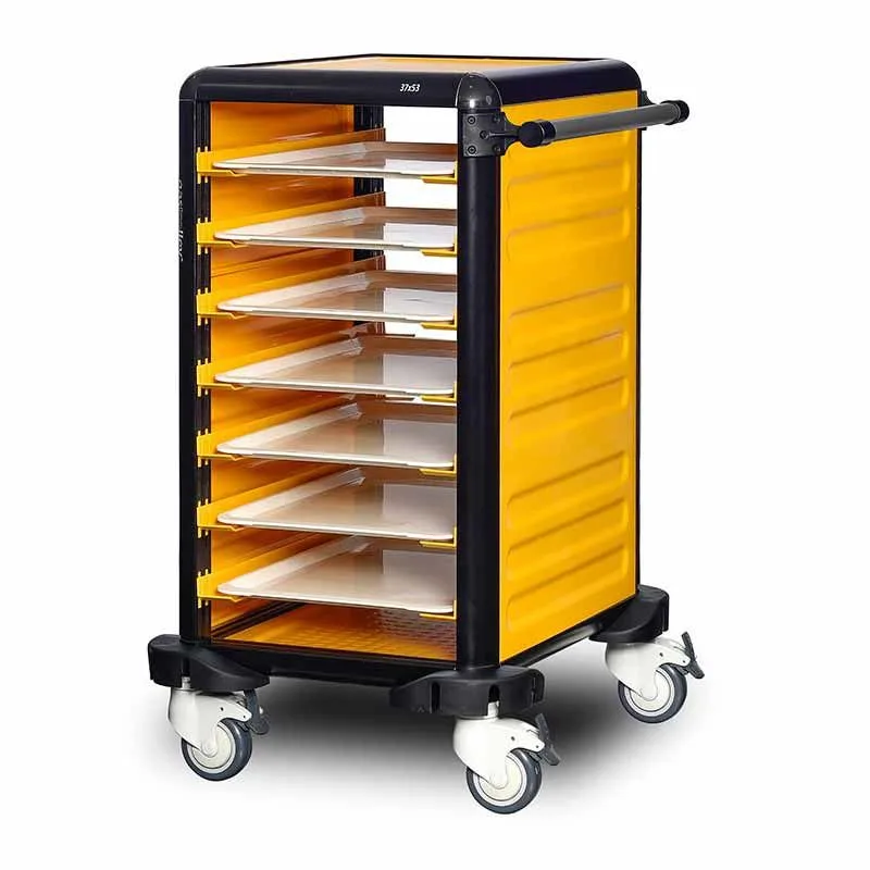 Gastrolley 75 Tekli Servis Tepsi Arabası, 2 Yanı Kapalı, 57x71x99 cm