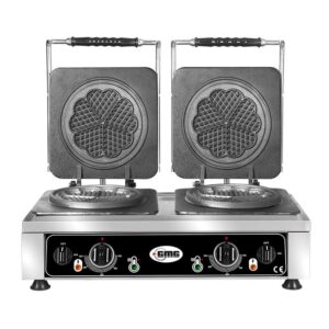 GMG KGW 21 M Çift Kapaklı, Çiçek Model Waffle Makinesi, Ø 16,5 x 1,5 cm X 2