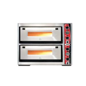 GMG PF 6262 DE-T(Termometreli) Ø 30cm 4+4 Adet Tepsi Kapasiteli Pizza Fırını